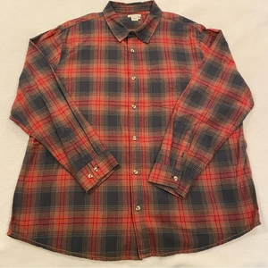 Carbon 2 Cobalt Button Up Shirt XXL Long Sleeve Plaid Cotton Pockets Size Mens‎